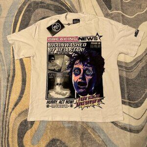 Hellstar Brainwashed By Hellstar White T-Shirt Men’s Size Medium Or Large